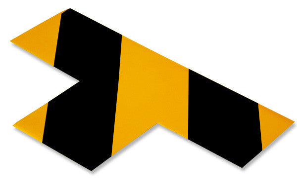 3" Yellow T With Black Chevrons - Pack of 25