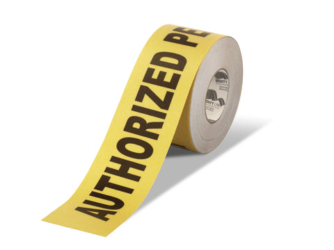 5.5" Wide Authorized Personnel Only Floor Tape - 100' Roll