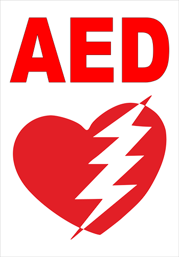 AED Floor Sign