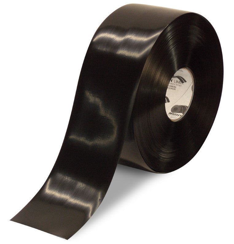 Black Repeating Message Floor Tape