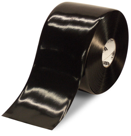Black Industrial Floor Tape, 6 Inch