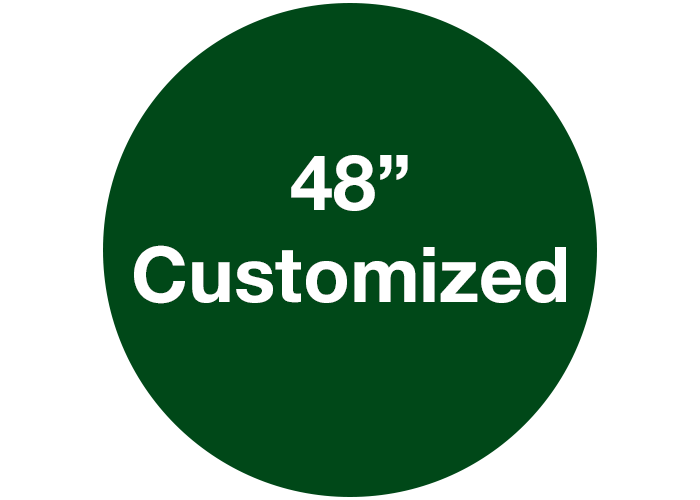 48" Customizable Circle Floor Marking Sign, Green