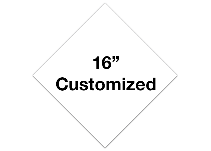 16" White Diamond Custom Floor Tape Markings