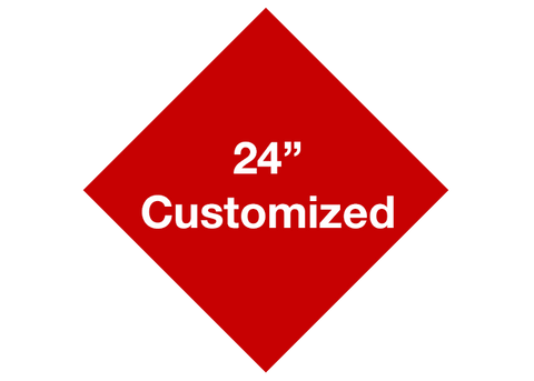 CUSTOMIZED - 24" Red Diamond - Set of 2