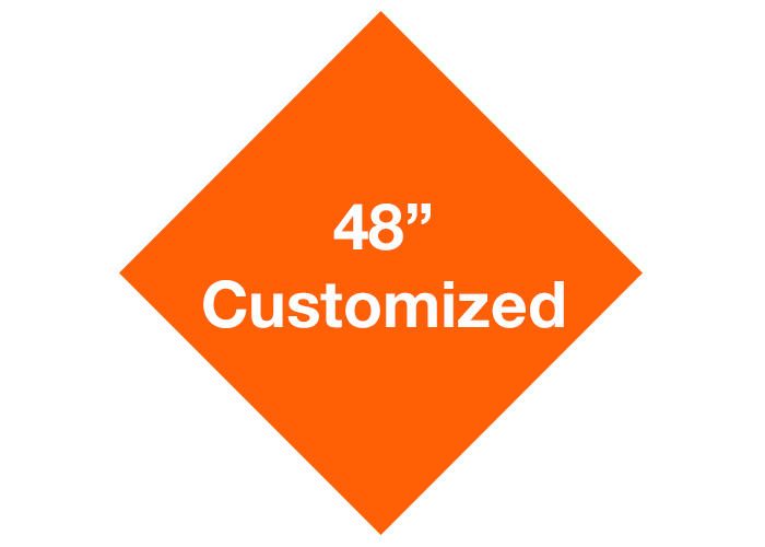 48" Diamond Customized Floor Tape Safety Marking