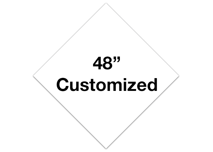 48" White Diamond Custom Floor Tape Markings