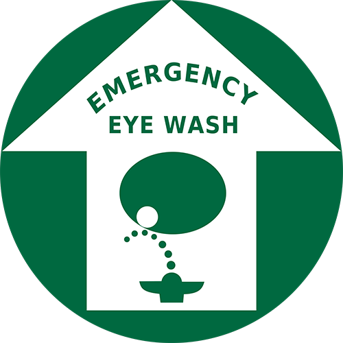 Emergency Eye Wash Floor Sign