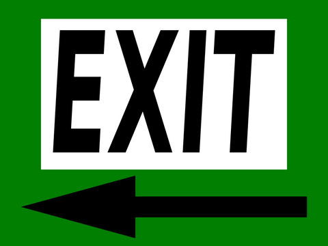 Exit Floor Sign (L)