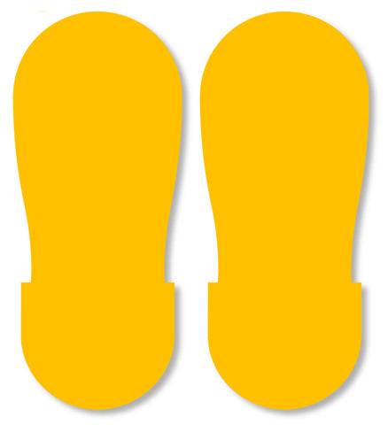 Yellow BIG Footprint - Pack of 50