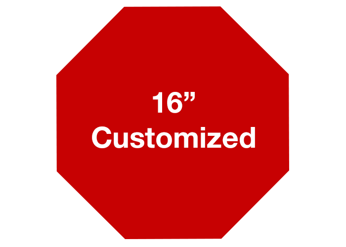 Octagon Red Customized Safety Floor Signs