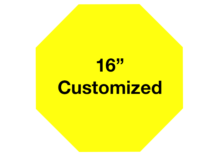 Mighty Line Octagon 16" Customized Floor Signs