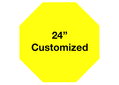 CUSTOMIZED - 24" Yellow Octagon - Set of 2