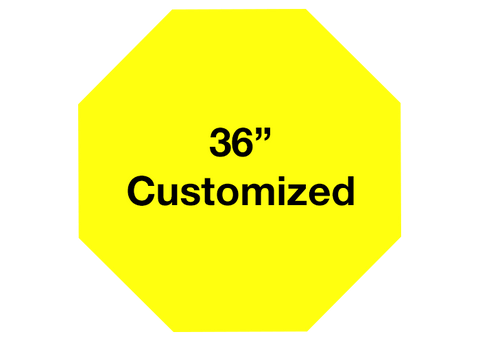 CUSTOMIZED - 36" Yellow Octagon - Set of 1
