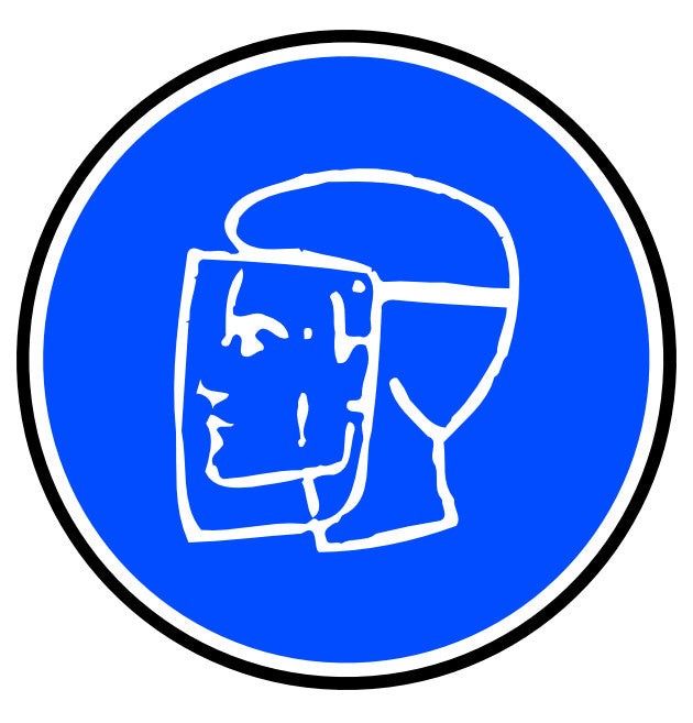 24" Protection Mask Required Floor Sign