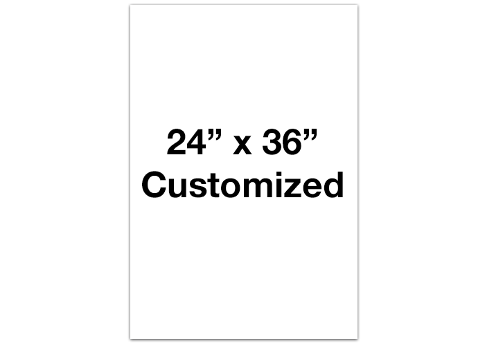 Rectangle White Customized Floor Signs