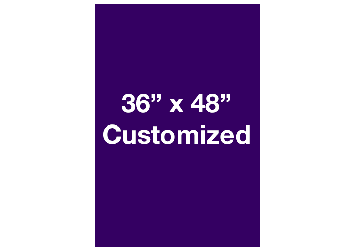 Custom Rectangle Purple Floor Signs