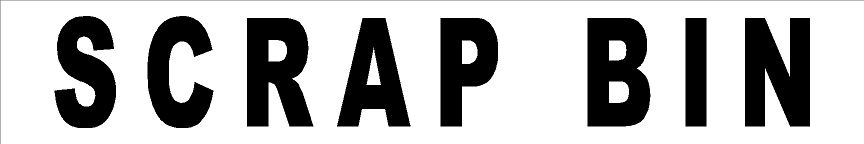 Scrap Bin Floor Sign