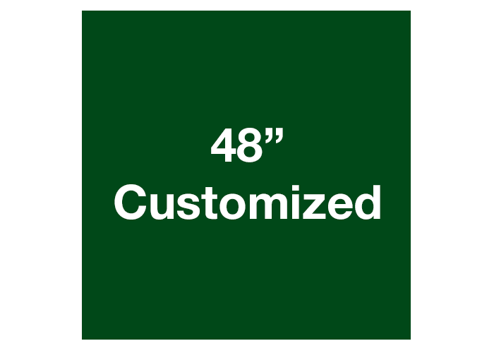 Green 48" Square Custom Safety Floor Tape Sign