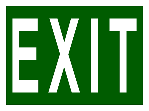 Exit Floor Sign