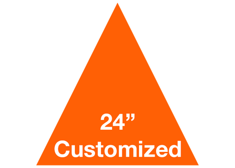 CUSTOMIZED - 24" Orange Triangle - Set of 2