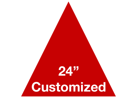 CUSTOMIZED - 24" Red Triangle - Set of 2
