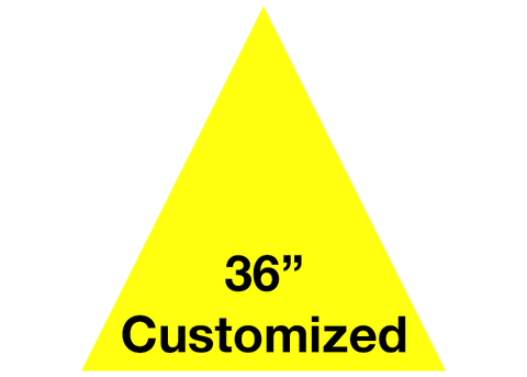 CUSTOMIZED - 36" Yellow Triangle - Set of 1