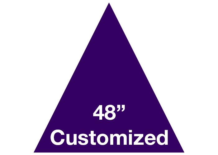 Purple Triangle Customized Floor Tape Safety Marking