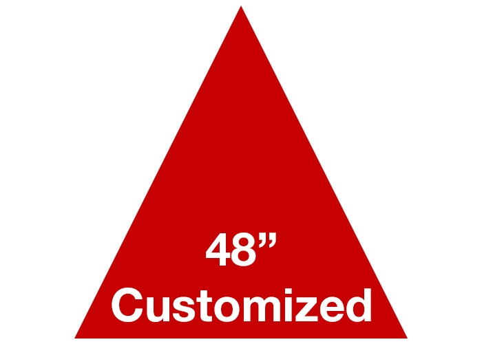 Red Triangle Custom Warehouse Floor Tape Marking