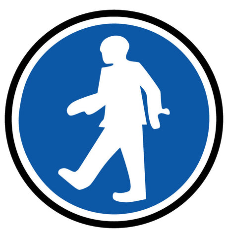 Walking Permitted Floor Sign