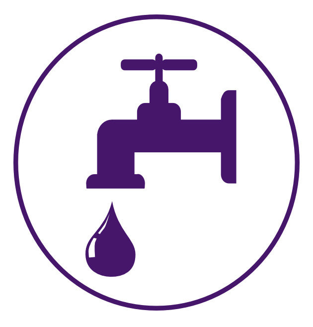 24" Drinking Water Station Floor Sign